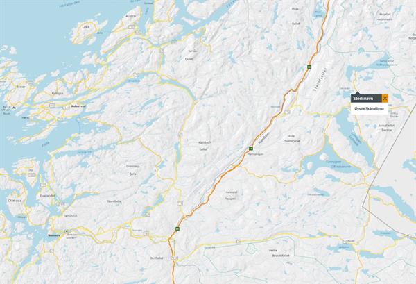 Kart Øystre Skånalibrua